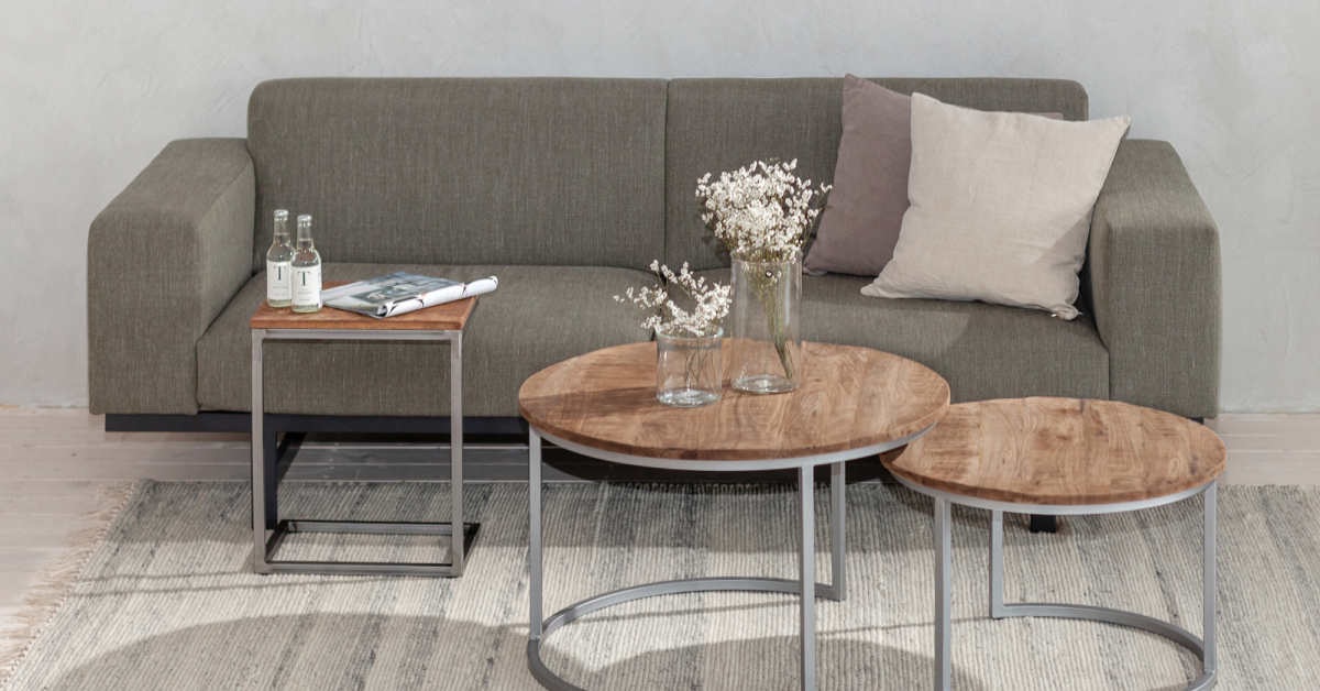 Wohnlust Couchtisch 2er Set rund