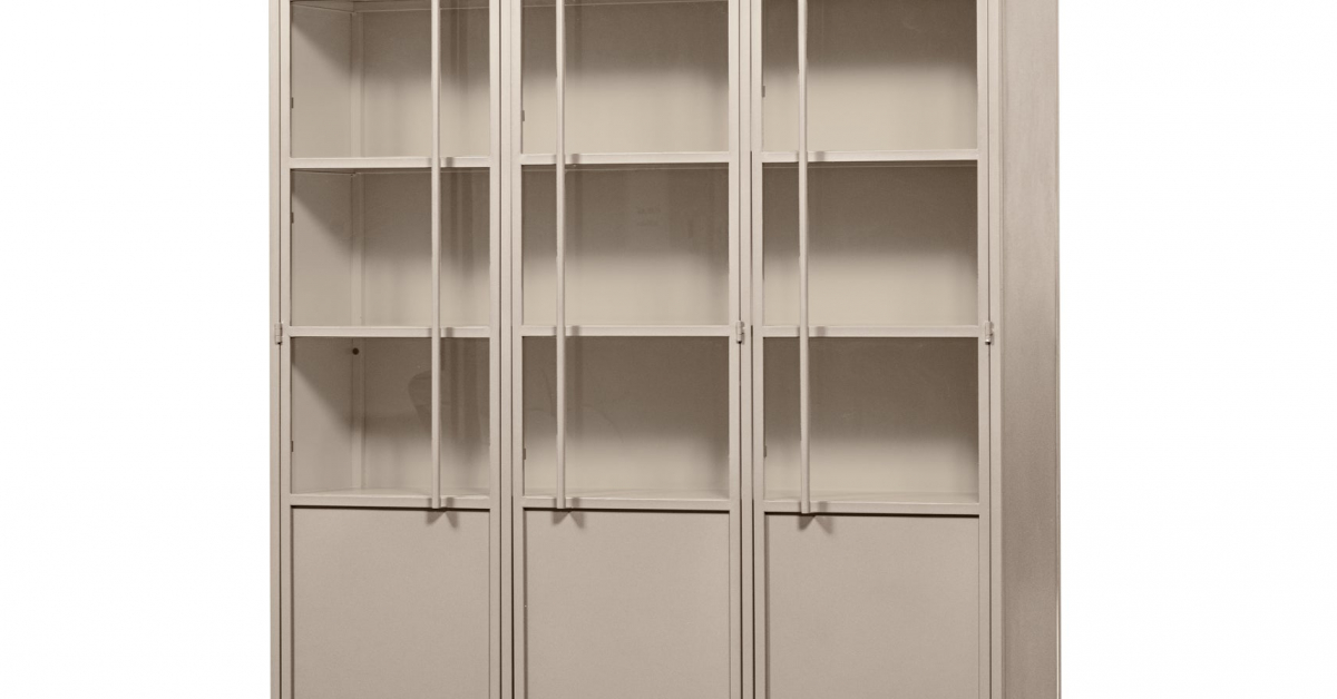 woood Vitrine Metall