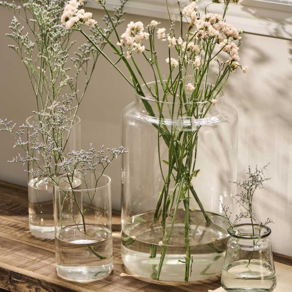 Ib Laursen Vase Glas, H: 31 Ø: 20