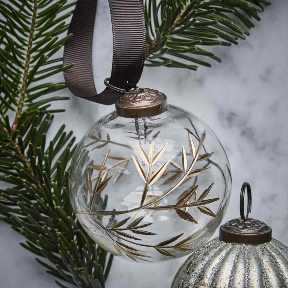 House Doctor Weihnachtskugel 4er Set HDLeaf