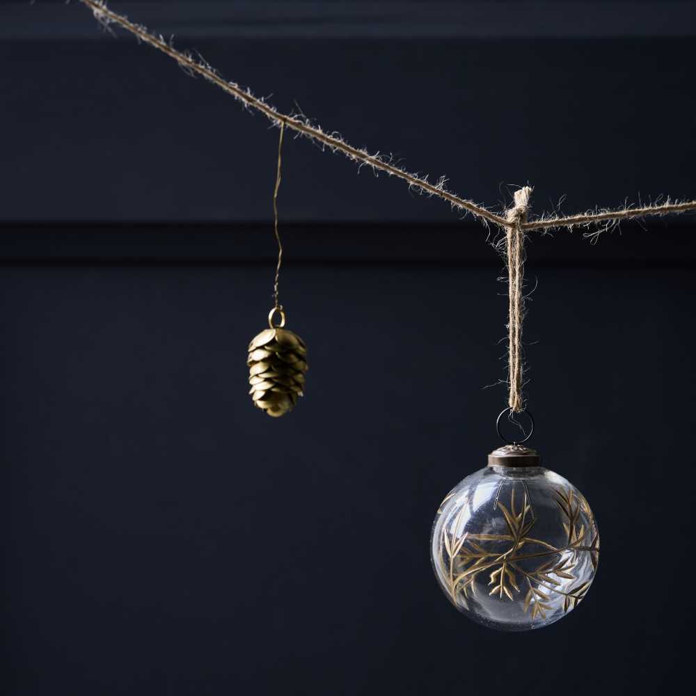 House Doctor Weihnachtskugel 4er Set HDLeaf