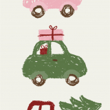 Serviette Autos auf dem Heimweg