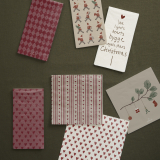 Serviette Zedernzweig mit Schmuck