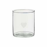 Teelichtglas Herz