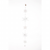 Grosse Sternenketten.Transparent. Silber