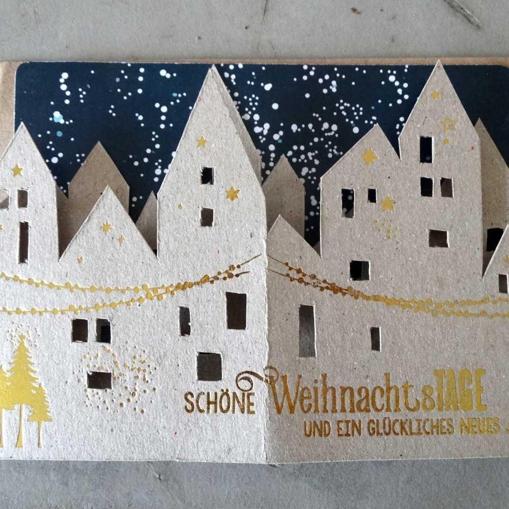 good old friends Winterlichtbrief Häuser