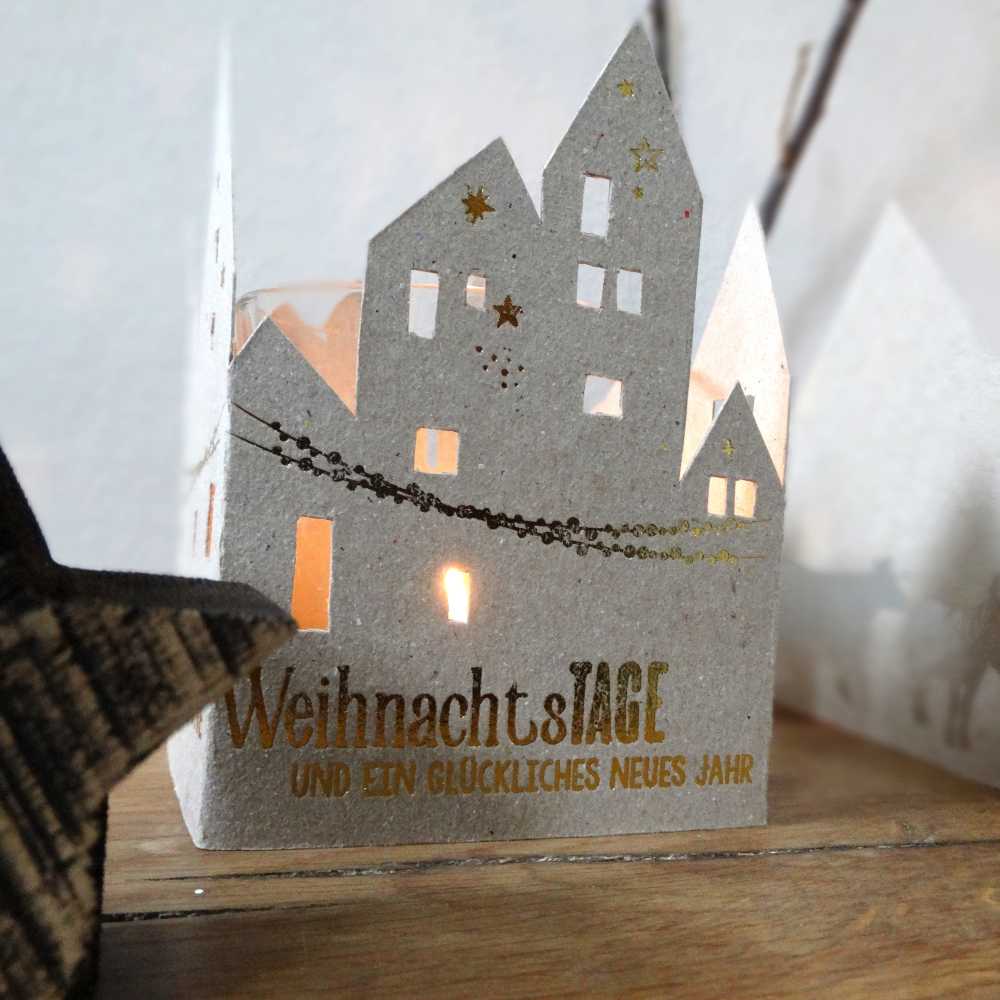 good old friends Winterlichtbrief Häuser