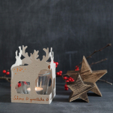 Winterlichtbrief Rentiere